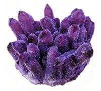 BKGWCSOR Amethyst Crystal Rock, Real Stone, Amathesis Cluster Geode, Purple Crystals and Stones, Amatista Piedra, Cuarzos Originales De Energia Y Piedras,400g