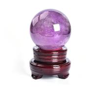 BKGWCSOR Amethyst Crystal Stone Spheres,Purple Quartz Ball,Living Room Foyer Home Decor, Office Decorations, Fengshui Balls,4cm