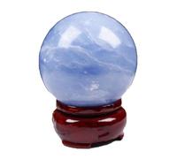 BKGWCSOR Blue Decorative Balls Celestite Crystal Ball Large Crystals Sphere Sculpture Home Decoration Fengshui Divination, and,5~5.5cm