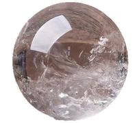 BKGWCSOR Crystal Clear Glass Sphere Naturel Ball for Divination Camera Photo Shoot Home Office Landscape Decoration Art with Wooden Base 40-100Mm,40mm