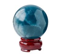 BKGWCSOR Crystal Sphere Blue Fluorite Quartz Balls Ornaments Gemstones Ball for Feng Shui Home Decoration Crafts,4~5cm