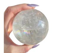 BKGWCSOR Crystal White Calcite Sphere|Clear Ball|Magic |Quartz Gemstone |Photography Decoration,50~60mm