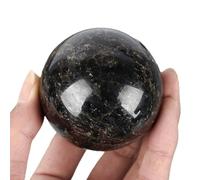 BKGWCSOR Garnet Ornaments Stone Polished and Artworks Crafts,Black,50~60mm 210~380g