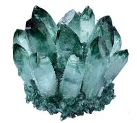 BKGWCSOR Green Fluorite Crystal Cluster Geode Druzy Crystals Rough Stones for Tumbling, Cabbing, Fountain, Decoration, Polishing, Wrapping,600g