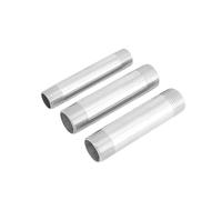 BKGWCSOR Long 60/80/100/150/200/300mm Barrel Nipple 1/2" BSPT Euqal Male 201 304 Stainless Fitting Pipe Connector(SS201 Stainless,60MM_1/2")