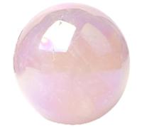 BKGWCSOR Rose Quartz Crystal Ball-Pink Crystals Sphere and Gemstones Feng Shui Spiritual Includes Gift Gifts Electroplating Process for Women,50mm