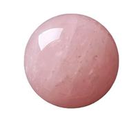 BKGWCSOR Rose Quartz Crystal Sphere Ball Stone Gemstone Sculpture Figurine for Home Decorative Divination or Feng Shui and Fortune,55-60mm