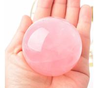 BKGWCSOR Rose Quartz Crystal Stone Ball with Stand Magic Ornament for Magic/Photography/FengShui/Witchy Gifts/and Home Decor,5~6cm