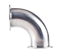 BKGWCSOR Stainless Steel Cast Pipe Fitting, 3/4"" 1”2”19Mm-63Mm OD Tri Clamp Ferrule 90 Degree Elbow Pipe Fitting, Stainless Steel 304 Right Angle Bend, 1PCS(32mm x Ferrule 50.5)