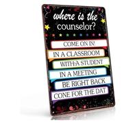 BKGWCSOR Where Is The Counselor Sign 12x8 Inch