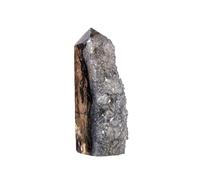 BKGWCSOR White Crystal Cluster Four-Sided Column Ornaments Stone Polished Tower Home Decoration,30~100g