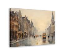 BKHJSASU Antwerp Abstract Poster Canvas Poster Wall Art Decor Print Picture Paintings for Living Room Bedroom Decoration 08x12inch(20x30cm)
