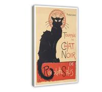 BKHJSASU French Paris Cat Canvas Poster Bedroom Decor Landscape Office Room Decor Gift 12x18inch(30x45cm)