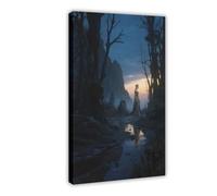 BKHJSASU Freya of The Cliff (1) Canvas Poster Wall Art Decor Print Picture Paintings for Living Room Bedroom Decoration 08x12inch(20x30cm)
