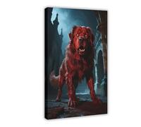 BKHJSASU Gothic Tibetan Mastiff (3) Canvas Poster Wall Art Decor Print Picture Paintings for Living Room Bedroom Decoration 12x18inch(30x45cm)