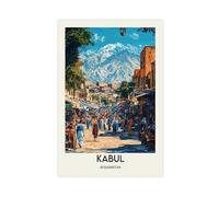 BKHJSASU Kabul Poster Canvas Poster Wall Art Decor Print Picture Paintings for Living Room Bedroom Decoration 24x36inch(60x90cm)