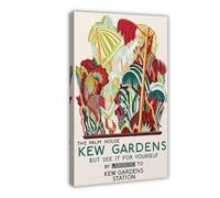 BKHJSASU London Underground Kew Gardens(2) Canvas Poster Bedroom Decor Landscape Office Room Decor Gift 20x30inch(50x75cm)