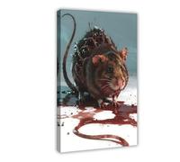 BKHJSASU Mutant Guinea Pig Horror (1) Canvas Poster Bedroom Decor Landscape Office Room Decor Gift 20x30inch(50x75cm)