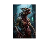 BKHJSASU Mutant Terror Lizard (1) Canvas Poster Bedroom Decor Landscape Office Room Decor Gift 08x12inch(20x30cm)