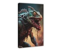 BKHJSASU Mutant Terror Lizard (3) Canvas Poster Bedroom Decor Landscape Office Room Decor Gift 08x12inch(20x30cm)