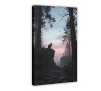 BKHJSASU Persian Cat in The Sunset (1) Canvas Poster Bedroom Decor Landscape Office Room Decor Gift 20x30inch(50x75cm)