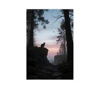 BKHJSASU Persian Cat in The Sunset (1) Canvas Poster Bedroom Decor Landscape Office Room Decor Gift 24x36inch(60x90cm)