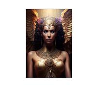 BKHJSASU Poster of Isis, Egyptian Goddess of Fertility Canvas Poster Wall Art Decor Print Picture Paintings for Living Room Bedroom Decoration 16x24inch(40x60cm)