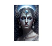 BKHJSASU Poster of Selene, Goddess of The Moon Canvas Poster Bedroom Decor Landscape Office Room Decor Gift 12x18inch(30x45cm)