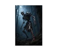 BKHJSASU Skeleton Clad in Battle Armour Canvas Poster Bedroom Decor Landscape Office Room Decor Gift 24x36inch(60x90cm)