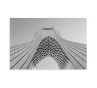 BKHJSASU Tehran's Azadi Tower Canvas Poster Wall Art Decor Print Picture Paintings for Living Room Bedroom Decoration 16x24inch(40x60cm)