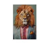BKHJSASU The Brave Lion Canvas Poster Bedroom Decor Landscape Office Room Decor Gift 08x12inch(20x30cm)