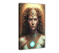 BKHJSASU The Dawn Goddess of Mesopotamia Canvas Poster Wall Art Decor Print Picture Paintings for Living Room Bedroom Decoration 12x18inch(30x45cm)