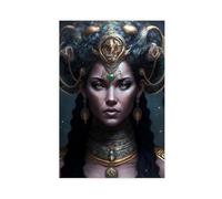 BKHJSASU The Maya Moon And The Goddess of Medicine Canvas Poster Bedroom Decor Landscape Office Room Decor Gift 20x30inch(50x75cm)