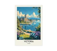 BKHJSASU Victoria Travel Poster Canvas Poster Wall Art Decor Print Picture Paintings for Living Room Bedroom Decoration 08x12inch(20x30cm)