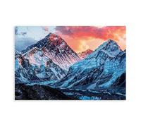 BKHJSASU View of Mount Everest Canvas Poster Bedroom Decor Landscape Office Room Decor Gift 16x24inch(40x60cm)