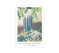 BKHJSASU Vintage Hokusai Waterfall（1） Canvas Poster Bedroom Decor Landscape Office Room Decor Gift 08x12inch(20x30cm)