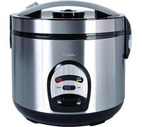 BKitchen Cook 200 Rice Cooker - 4L Capacity - 700W Electric - Stainless Steel - Steaming Function