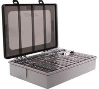 BKK Fishing Box with Tackle Hooks Boxes with Dividers OCD Tackle Storage Organizer System - Fully Loaded (Includes all Armor-Point Hooks and Accessory Boxes)