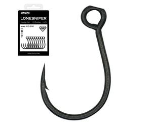 BKK LONESNIPER Single Lure Hook | 2/0 | 6-Pack | 2X | Saltwater Super Slide Coating | Needle Point | Popping Trolling Stickbaits