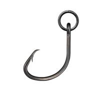 BKK MUTSU Circle Heavy-SS Hooks | 1/0 | 25 Pack | 3X | Super Slide Coating for Saltwater | Hyper Carbon Steel | Forged Shank | Needle Tip