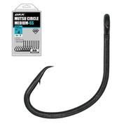 BKK MUTSU Circle Medium-SS Hook | 2/0 | 6-Pack | 3X | Saltwater Super Slide Coating | Hyper Carbon Steel | Forged Shank | Needle Point