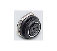 BKL 0204118 Mini DIN Connector 8-pin Gold Plated Contacts Black