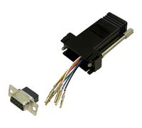 BKL Electronic 10121107 Adaptor D-SUB Socket 9-Pin RJ45 Socket Single