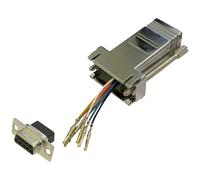 BKL Electronic 10121108 Adaptor D-SUB Socket 9-Pin RJ45 Socket Single
