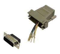 BKL 10121121 Adapter D-sub 15-pin Plug to RJ45 socket single piece