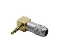 BKL 1103084 3.5mm Audio Jack Plug Right Angle 3-Pin Stereo Gold