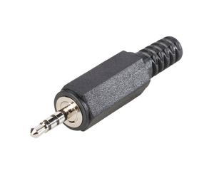 BKL 1107020 Angled Jack Plug 2.5mm, 4-pin Black