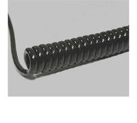 BKL 1506305 Spiral Cable Li12YD11Y 1200/4800mm 4x0.50mm² Black 1pc