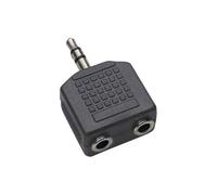 BKL Electronic 1102014 Jack Audio Y-Adapter 1x 3.5mm Plug to 2x 3....