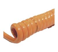 BKL Electronic 1506133 Spiral Cable H05BQ-F 400 mm / 1600 mm 2 x 1 mm² Orange Pack of 1